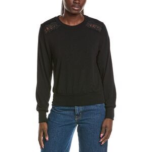 Michael Stars Womens  Esther Pullover, Black
